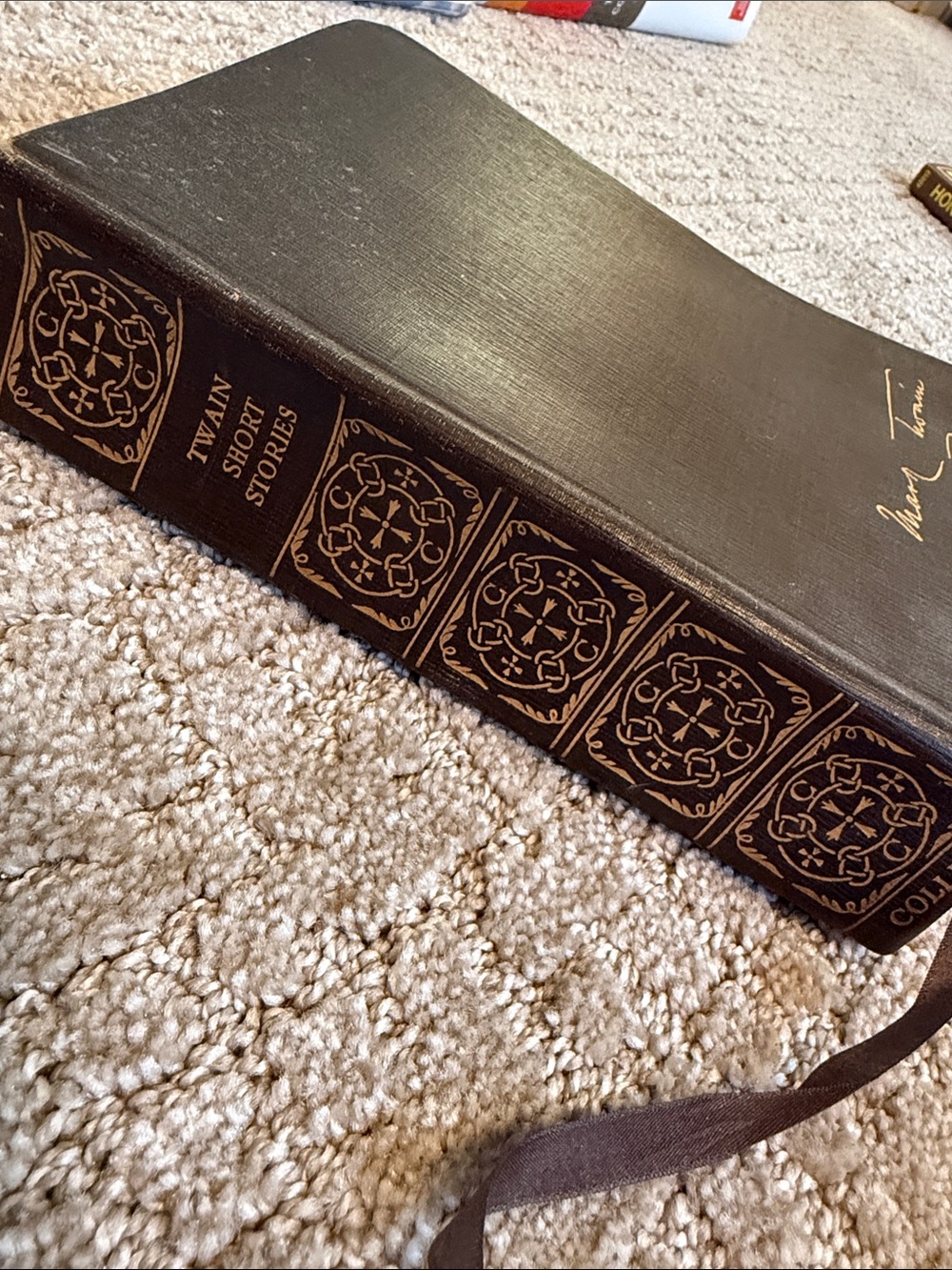Classic Black Decorative Book - Twain Short Stories